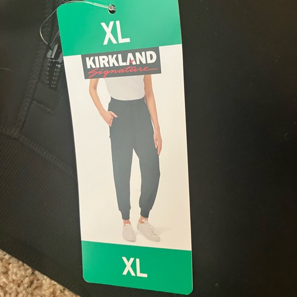 Kirkland Signature Women's Black Track Pants- NTW - Picture 5 of 7
